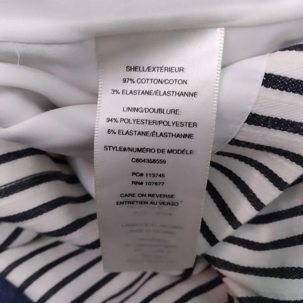 ALICE+OLIVIA Striped Midi Skirt w/Deep Front Vent